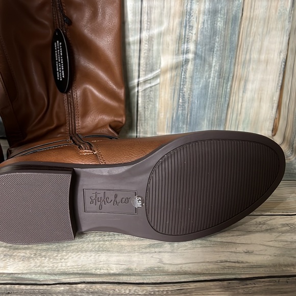 Style and co boots winter tall boots brown tan ✅ - Picture 4 of 5